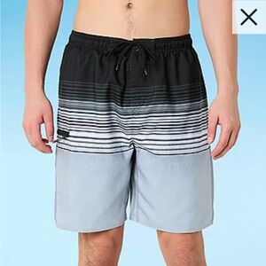 Men's Black and Gray Board Shorts